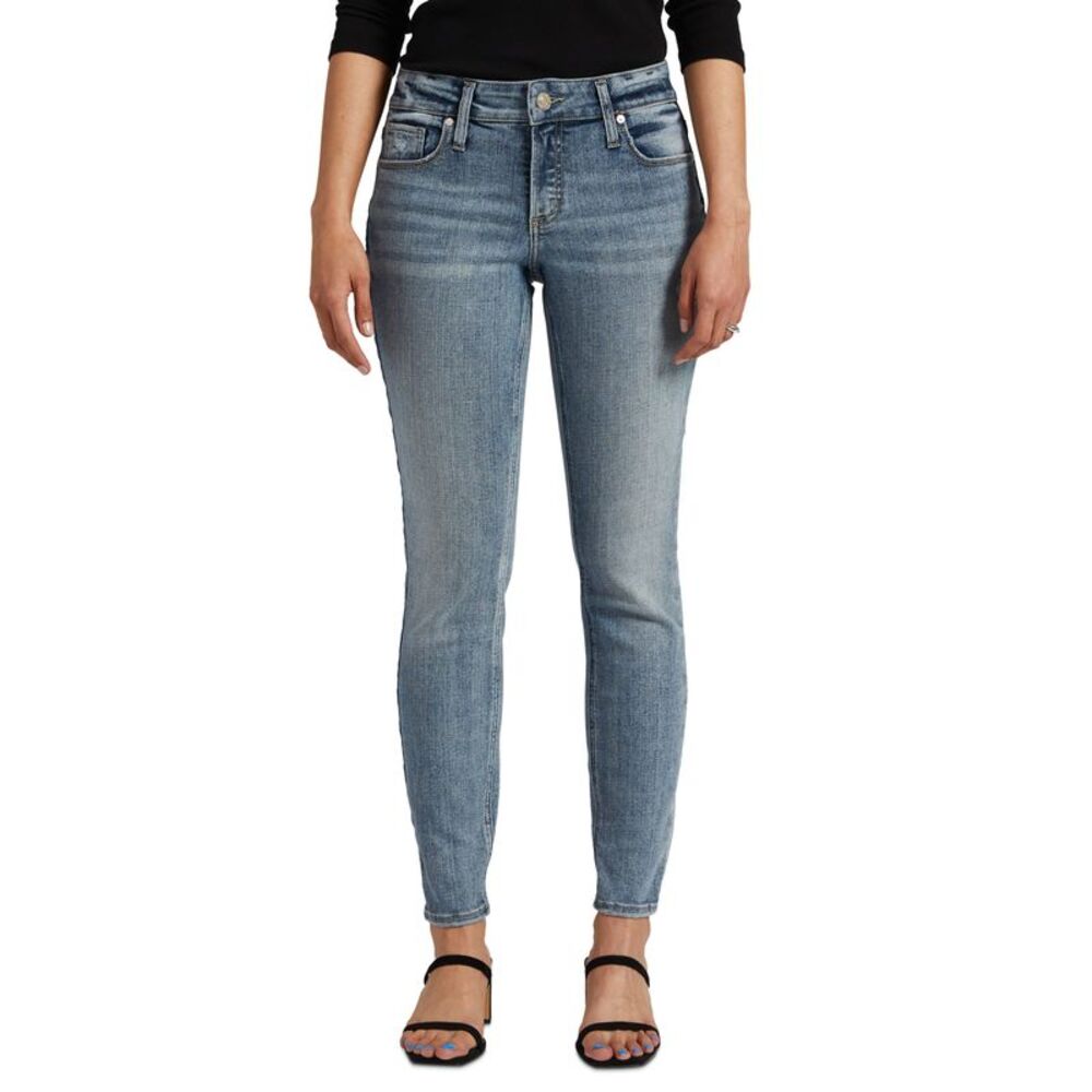 Silver Jeans Co. Womens Elyse Curvy Fit Skinny Jeans